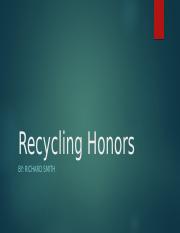 4.05 Recycling Honors