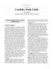 Candide Monarch Notes