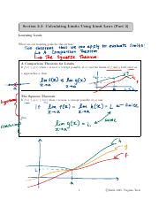 Section 2.3 (Part 2) - Calculating Limits using Limit Laws.pdf