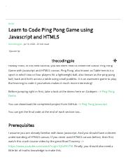 Learn to Code Ping Pong Game using Javascript and HTML5 _ thecodingpie.pdf