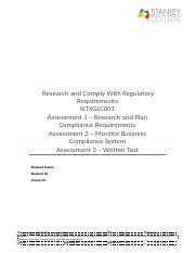 Research and Comply With Regulatory Requirements (1).docx