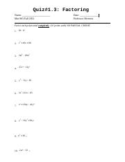 Mixed Factoring Quiz #1.3 MAT003 Fall 21.docx