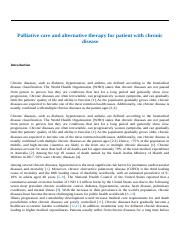 Palliative care and alternative therapy for patient with chronic disease.docx
