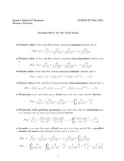 Formula sheet final