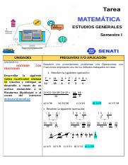 TAREA CALIFICABLE 6 DE MATEMÁTICA UNIDAD 02 - OPERACIONES  CON  FRACCIONES  I (1).docx