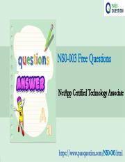 NetApp Certified Technology Associate NS0-003 Practice Test Questions.pdf