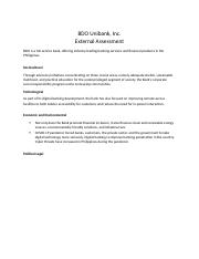 BDO Unibank - External Assessment.docx