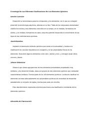 Cronología De Las Diferentes Clasificaciones De Los Elementos Químicos.docx