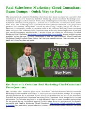 Get Success With Real Salesforce Marketing-Cloud-Consultant Exam PDF-[2021].pdf
