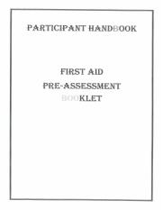 First Aid Pre-Assessment Booklet.docx