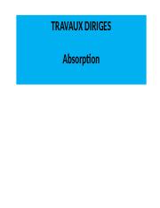 Travaux dirigés N°6 (Absorption) (1).pptx