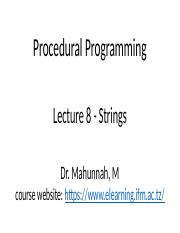 Lecture 08 Strings.pptx