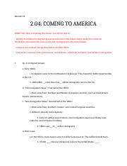 U.S History 2.04  Coming to America.docx