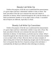 Density Lab Write Up Corrections