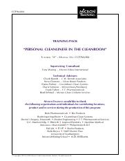 CDTP 4004 Personal Cleanliness in the Cleanroom - Tutorial A.pdf