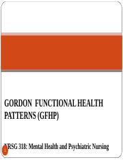 marjorie gordon functional health patterns