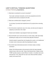 UNIT 5 CRITICAL THINKING QUESTIONS.docx