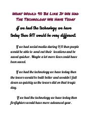 what would 911 be like with new technology.docx