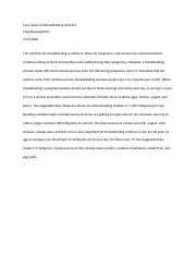 Case Study on Breastfeeding and Diet.docx