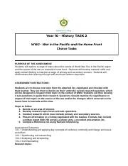 10 History TASK 2 War in the Pacific and the Home Front Tasks (1).docx