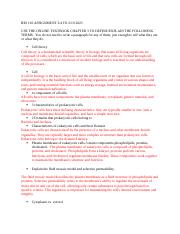 BIO 110 ASSIGNMENT Chapter 3.docx