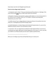 Nova admissions essay