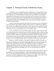 Chapter 2-Personal Frame of Reference Essay.docx