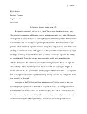 I am sharing 'Document 14 fin al essay' with you.pdf