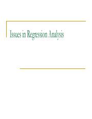 5-Issues in Regression Analysis.pdf