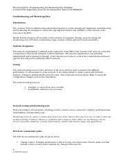 ICTNWK612_ Troubleshooting and Monitoring Plan Template.v1.1.docx