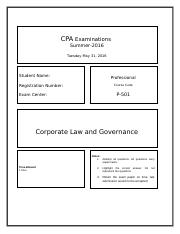 P-501 Corporate Law MCQ Solution.docx