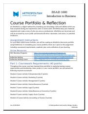 Module 10 Course Portfolio, Academic Plan, Reflection-1.docx
