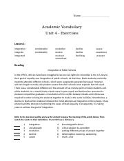 Academic Vocabulary - Unit 4 Exercises (1).docx