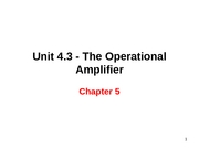 EE 302 Lecture Slides - The Operational Amplifier