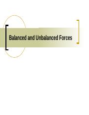 Balanced and Unbalanced Forces.ppt