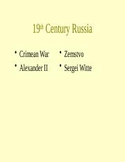 Week 10 Part 01 19th Century Russia.pptx