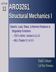 ARO3261 Lec 12 - Load, Shear _ Moment Relations for Beams.pdf