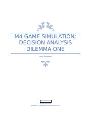 M4 Game Simulation-dilemma 1.docx