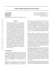lab 8-2 Gated Feedback Recurrent Neural Networks