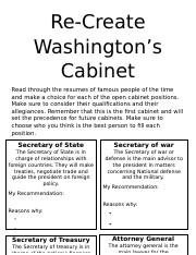 Re Create Washington's Cabinet.docx