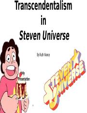 Transcendentalism in Steven Universe.pptx
