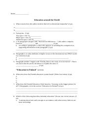 Education Around the World Questions.docx