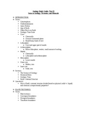 Geology Study Guide 1