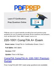 CompTIA A+ 220-1001 Updated Questions from Pdfprep.pdf