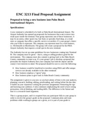 FAU ENC 3213 Final Proposal Assignment