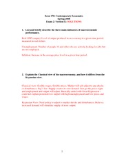 Exam 2 Version 2 Solution 2008