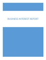 - Business Interest Report Organization Student File.docx