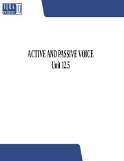 Week 12-Unit 12.5- ACTIVE AND PASSIVE VOICE.pptx