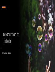 Introduction to FinTech - Short for Pictures.pdf