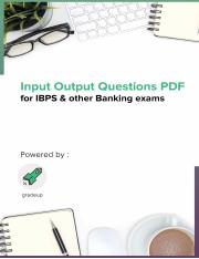 50 INPUT OUTPUT IBPS PO 2018 [www.AIMBANKER.com].pdf